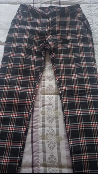 Pantalón cuadros mujer talla M