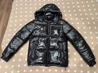 Chaqueta Moncler Negra Brillante Talla M