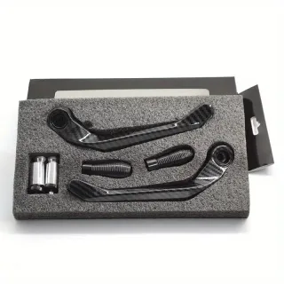 KIT 2 Para Mani/Leve In CNC NERI Per MOTO/SCOOTER