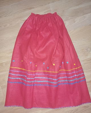 Falda de disfraz multicolor