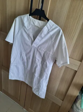 Casaca  trabajo Gary's Talla S  Traje blanco XS