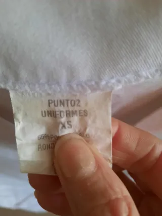 Casaca  trabajo Gary's Talla S  Traje blanco XS