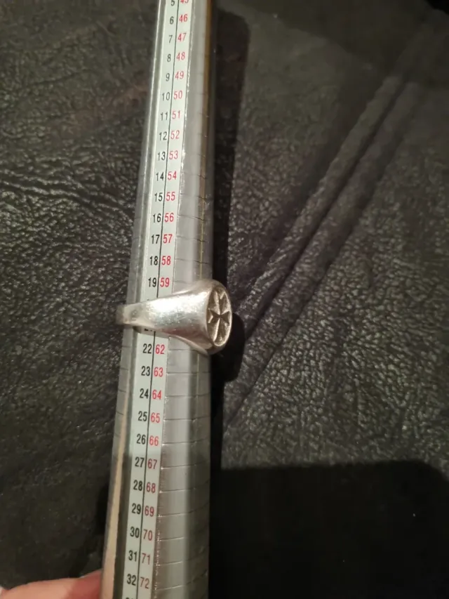 Anillo Cruz Templarios Plata