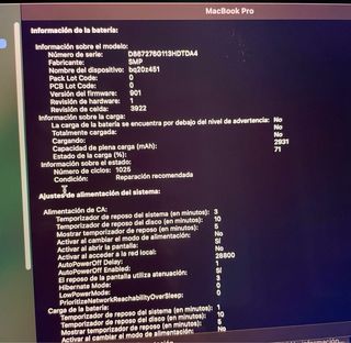 Macbook Pro 2017 13' TouchBar Plata 256GB RAM 16gb