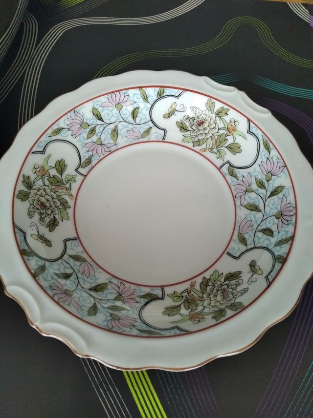 Aguamanil Porcelana Japonesa Motivo Floral