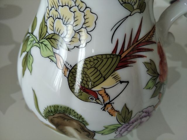 Aguamanil Porcelana Japonesa Motivo Floral