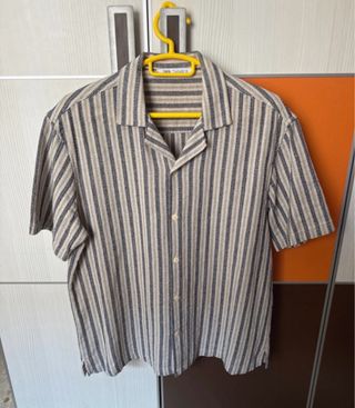 Camisa Zara Hombre Manga Corta Rayas