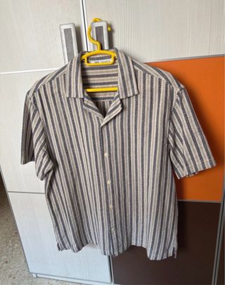 Camisa Zara Hombre Manga Corta Rayas