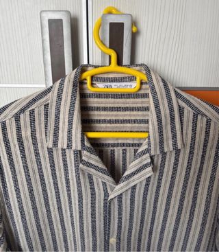 Camisa Zara Hombre Manga Corta Rayas