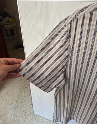 Camisa Zara Hombre Manga Corta Rayas