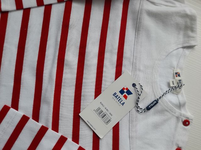 Camiseta manga larga Batela Algodón Rayas 36 Meses