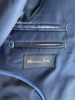 Traje Massimo Dutti Azul Talla M