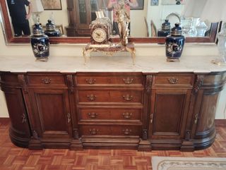 Mueble de salón de madera maciza