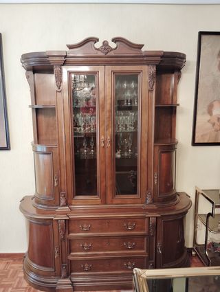 Mueble de salón de madera maciza