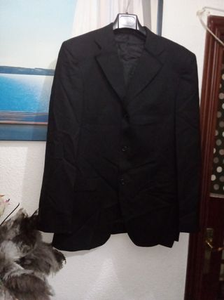 Chaqueta de traje hombre negra