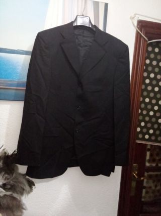 Chaqueta de traje hombre negra