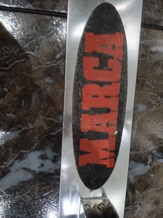 Patinete infantil plateado