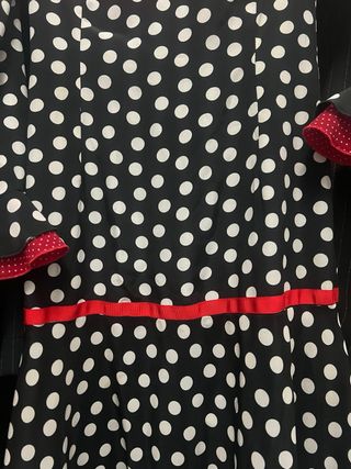 Vestido Flamenco Lunares Rojo y Negro