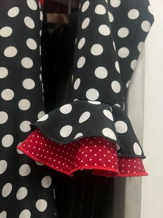 Vestido Flamenco Lunares Rojo y Negro