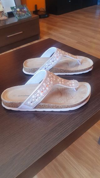 Sandalias Graceland Talla 38 Plata