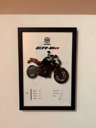 Poster personalizzato della tua moto o auto