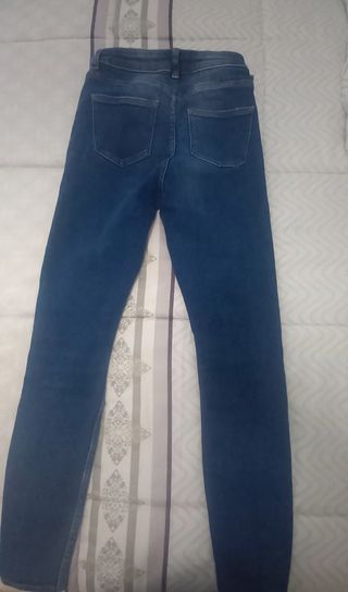Pantalón vaquero mujer desgastado talla 36