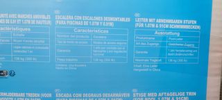 Escalera Intex Piscina Seguridad