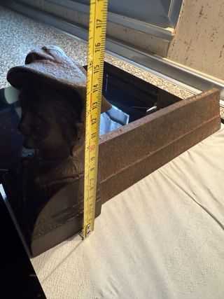 Pareja Morillos Chimenea Hierro Fundición