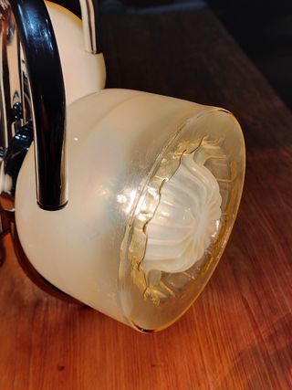 Lámpara Mazzega Vintage 3 Tulipanes Mostaza