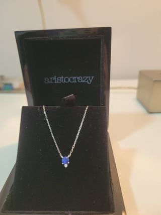 Colgante Aristocrazy Zafiro y Diamante