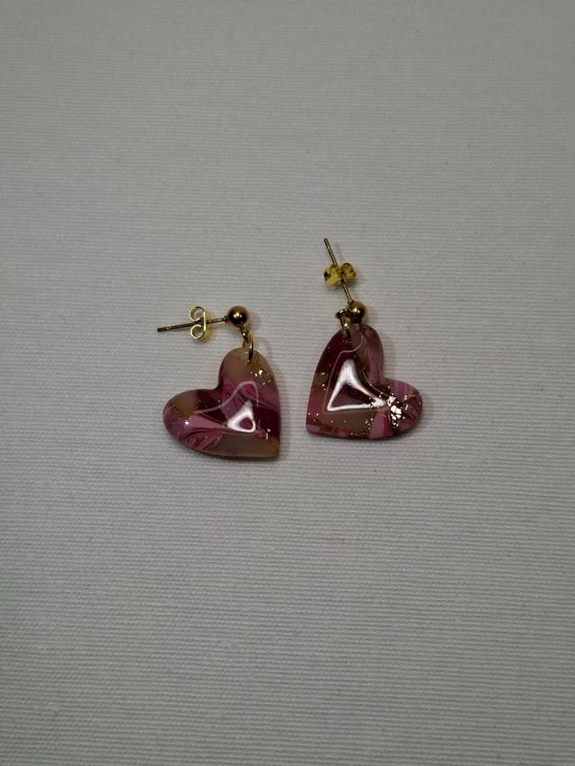 Pendientes Corazón M Rosa