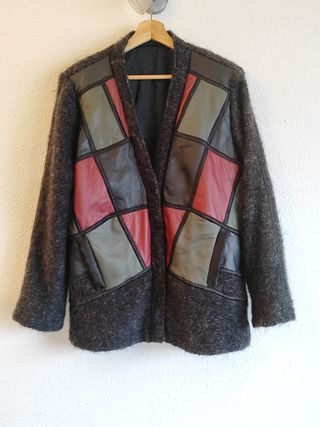 Chaqueta Vintage Patchwork 80s Retro