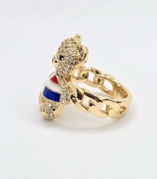 Anillo Oso 14k Laminado