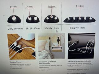 Clips de Cable Organizador 15 Piezas precintados