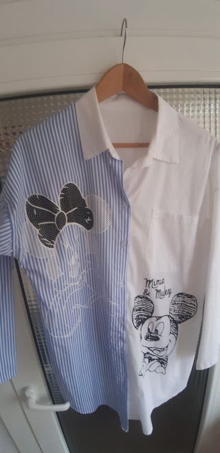 Camisa estilo vestido Minnie & Mickey XL