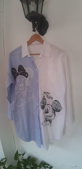 Camisa estilo vestido Minnie & Mickey XL