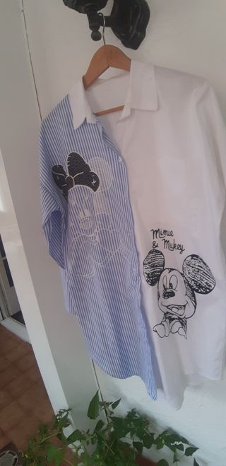 Camisa estilo vestido Minnie & Mickey XL