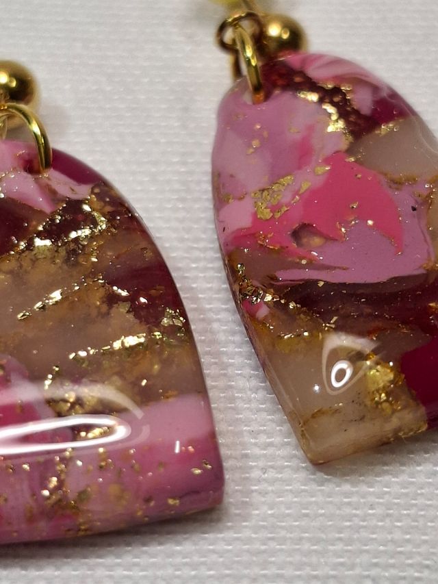 Pendientes Corazón L Rosa