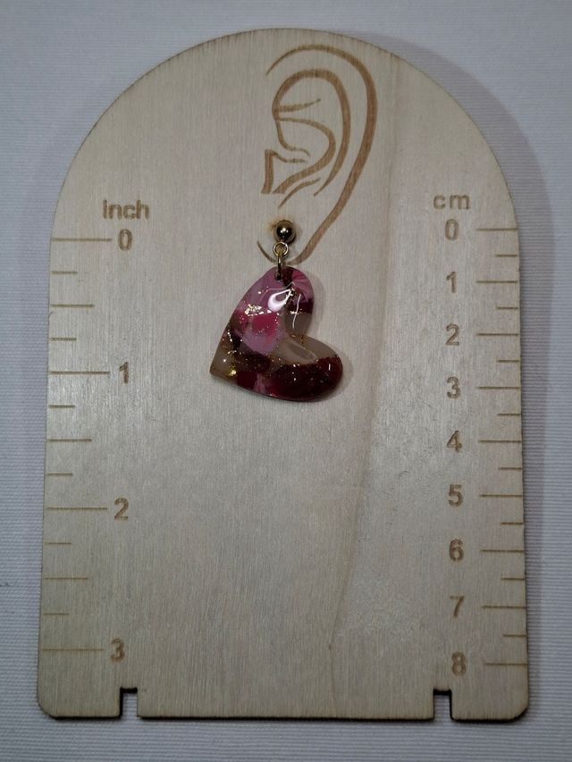 Pendientes Corazón L Rosa