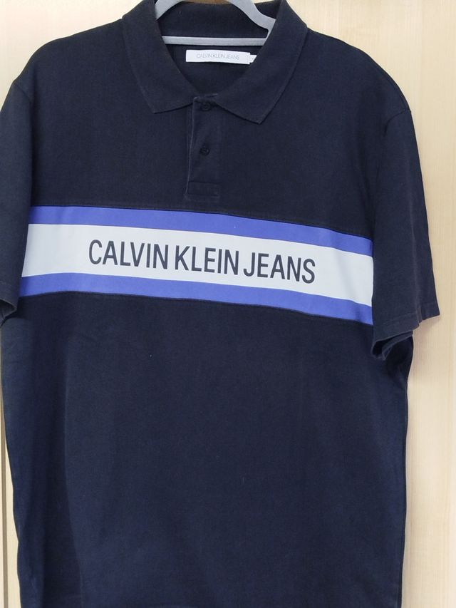 Polo Calvin Klein Jeans Uomo Blu