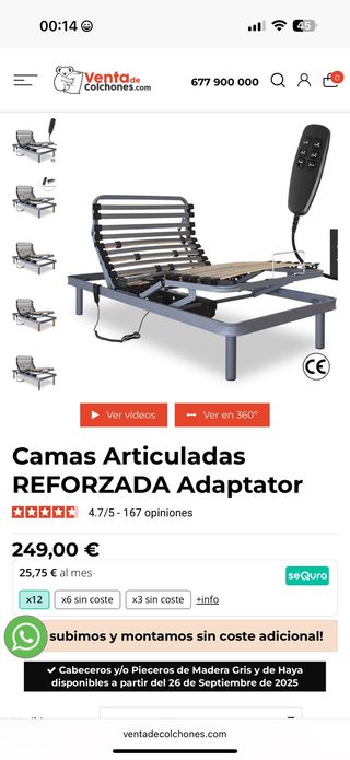 vendo cama articulada de 90 solo 2 meses de uso