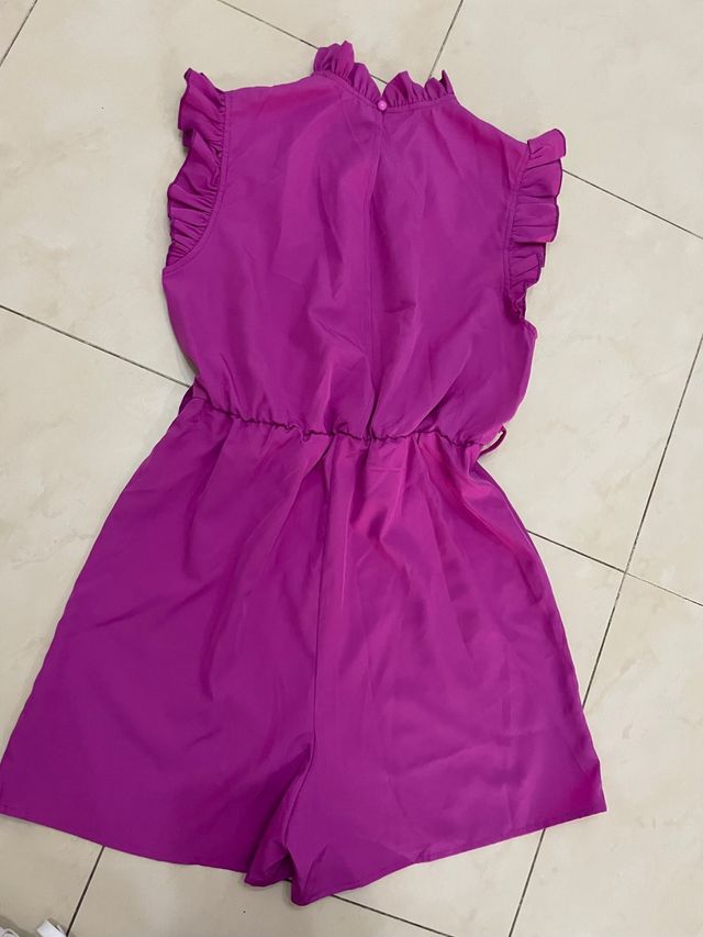 Tutina pantaloncino donna viola