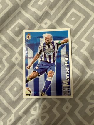 Cromo Fútbol Manuel Pablo Deportivo