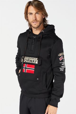 Sudadera Geographical Norway Negra