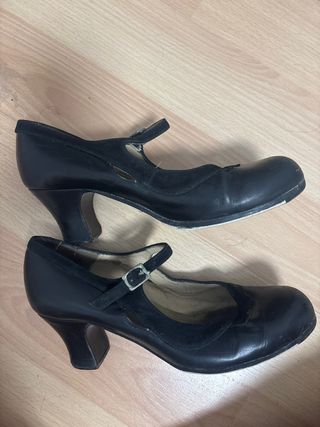 Zapatos de Flamenca profesionales Negros