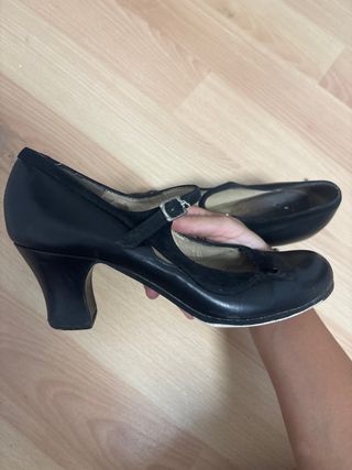 Zapatos de Flamenca profesionales Negros