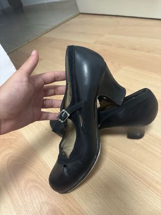 Zapatos de Flamenca profesionales Negros