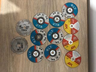 Lote 12 discos corte 76mm para parkside
