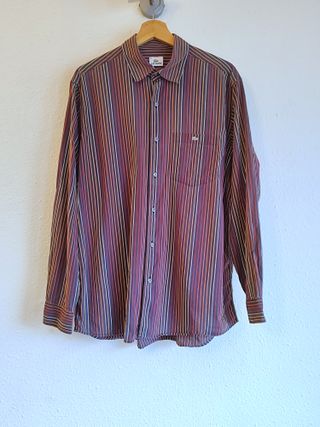 Camisa Lacoste Vintage Rayas Multicolor 90 ́ s