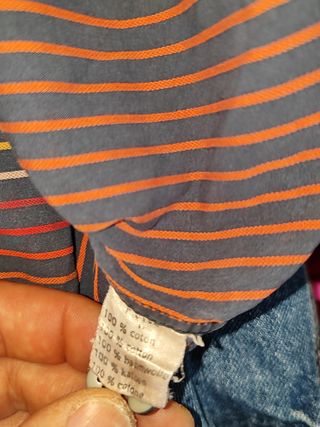 Camisa Lacoste Vintage Rayas Multicolor 90 ́ s
